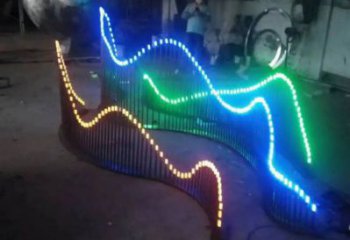 農(nóng)村假山雕塑，鏤空景觀雕塑，抽象效果