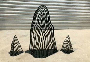 街道假山雕塑，鍛造景觀雕塑，古銅效果