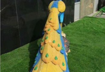 彩繪孔雀雕塑供給，戶外雕塑，景觀仿真孔雀雕塑選用?