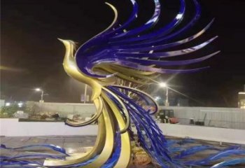 孔雀雕塑廠家，景區雕塑，景觀不銹鋼孔雀雕塑提供