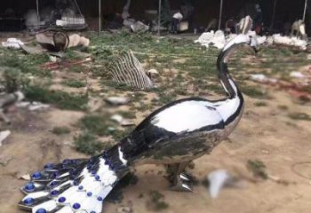 小孔雀雕塑訂做，景觀雕塑，不銹鋼孔雀雕塑制造廠家