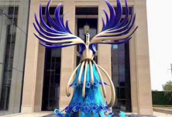 孔雀雕塑制造商，景觀雕塑，不銹鋼孔雀雕塑訂做廠家