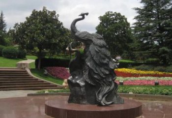 孔雀雕塑定制，地標雕塑，銅孔雀雕塑生產商