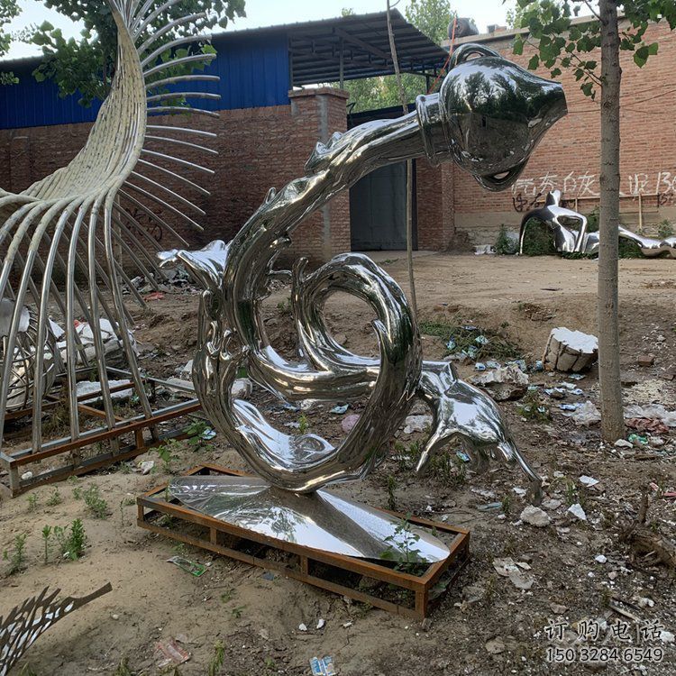 浪花雕塑批發，標識雕塑，展示浪花天壺雕塑優選