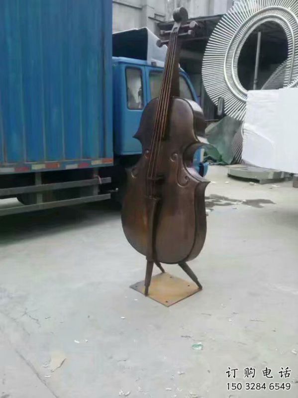 大提琴雕塑通用，多彩藝術，不銹鋼大提琴雕塑供應