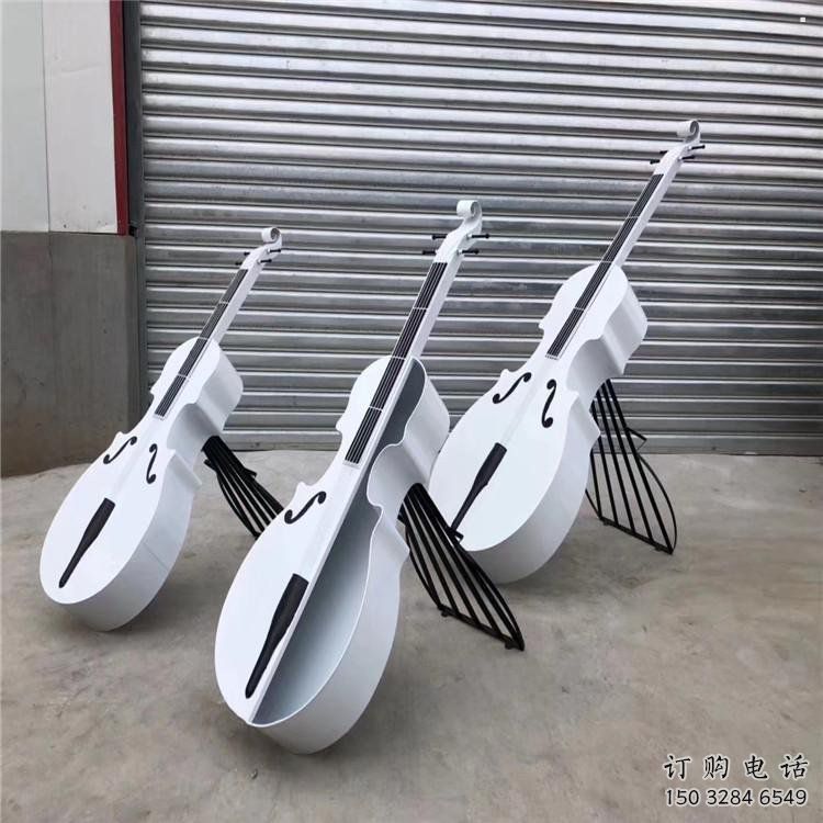 雕塑定制，小區雕塑，不銹鋼大提琴雕塑提供