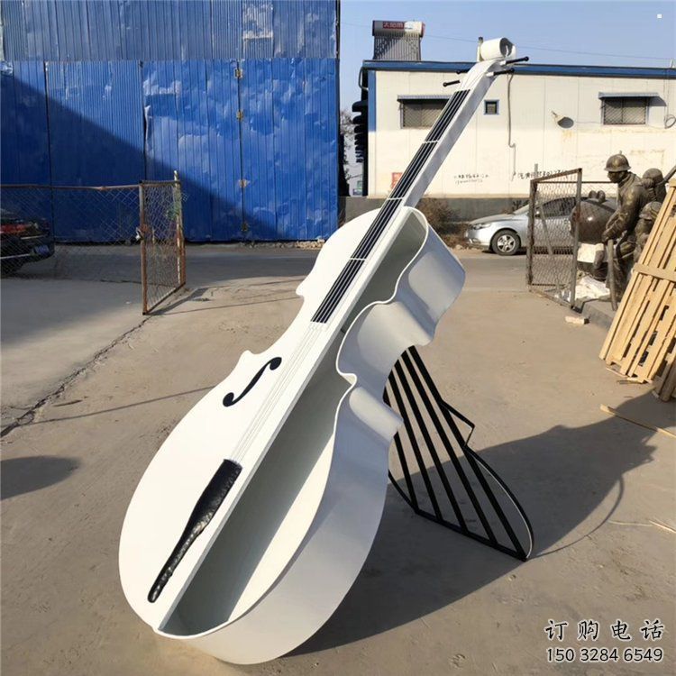 提琴雕塑生產，白鋼構件，金屬烤漆提琴雕塑通用