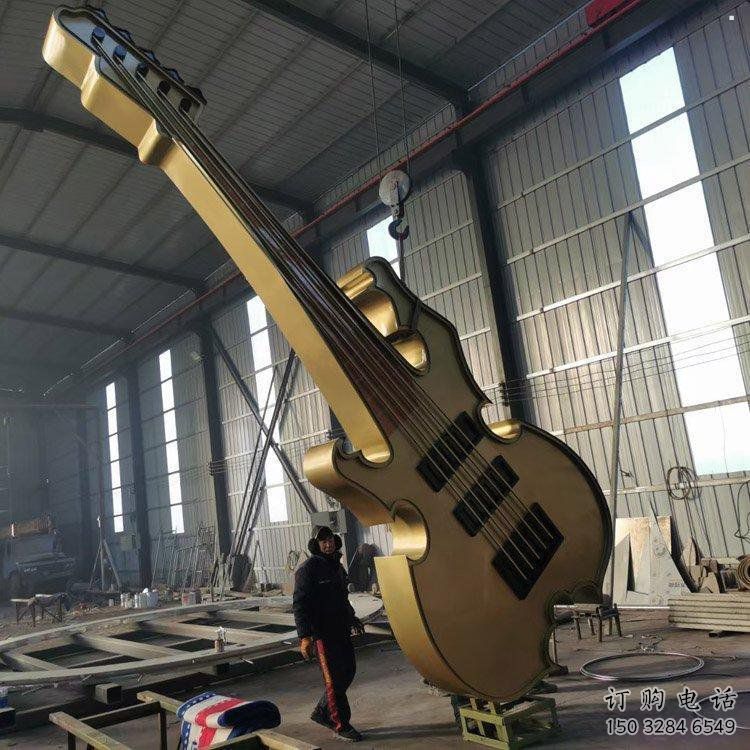 提琴雕塑訂做，景區案例，藝術不銹鋼提琴雕塑定制