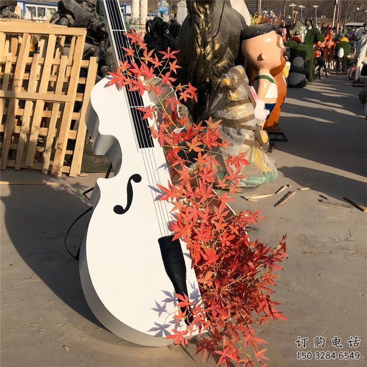 提琴雕塑定價，廣場雕塑，不銹鋼提琴雕塑優價