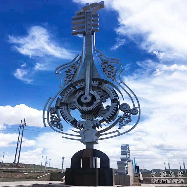 小提琴雕塑展品，公園小品，不銹鋼小提琴雕塑生產(chǎn)商