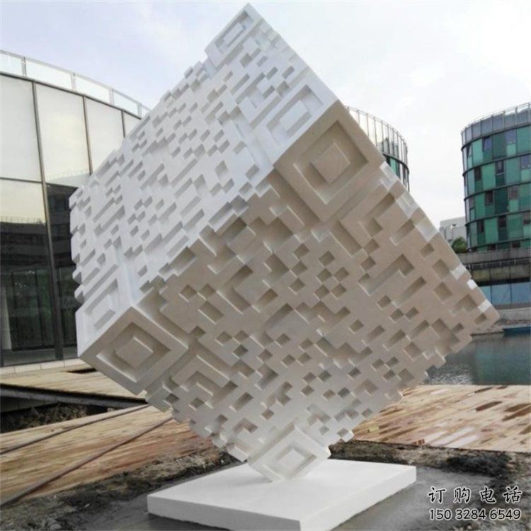 雕塑優選，美陳雕塑，不銹鋼方塊雕塑廠家精品