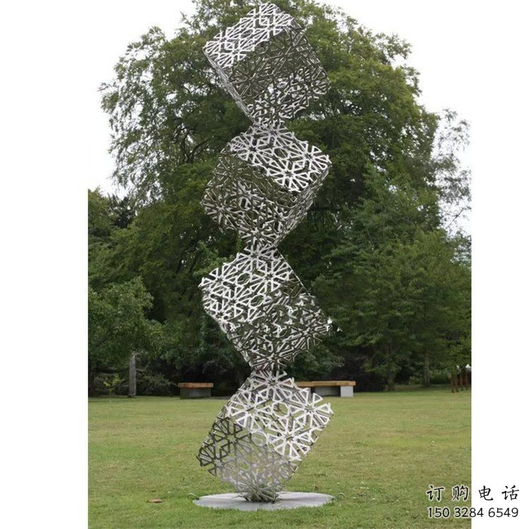 方塊雕塑優(yōu)選，街頭雕塑，不銹鋼方塊雕塑制作廠家