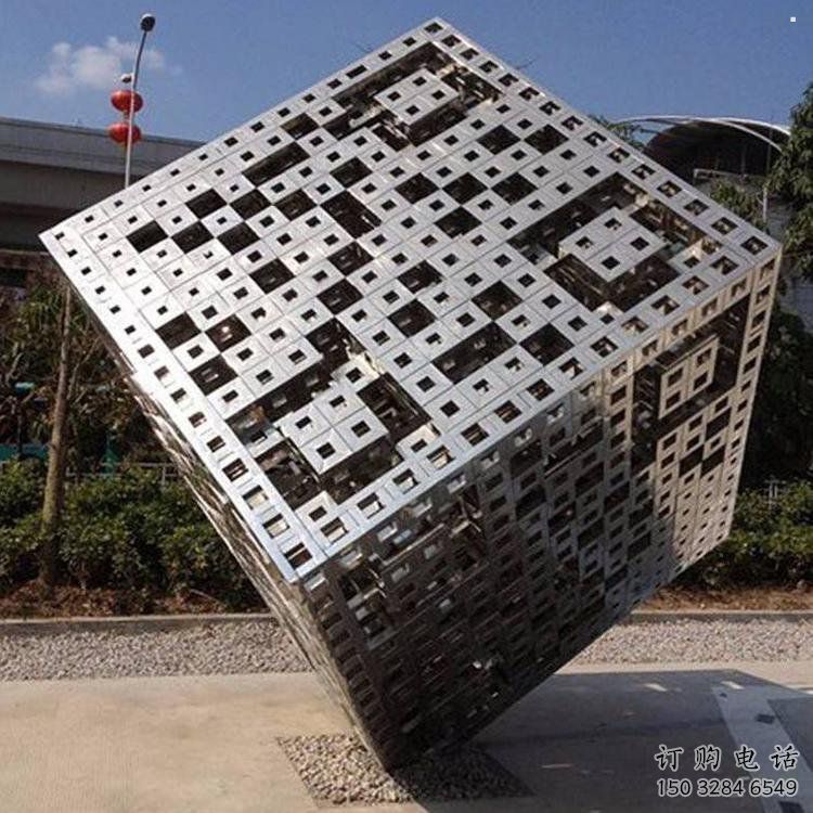 立方體雕塑精選，歐式風格，鏤空立方體雕塑選定