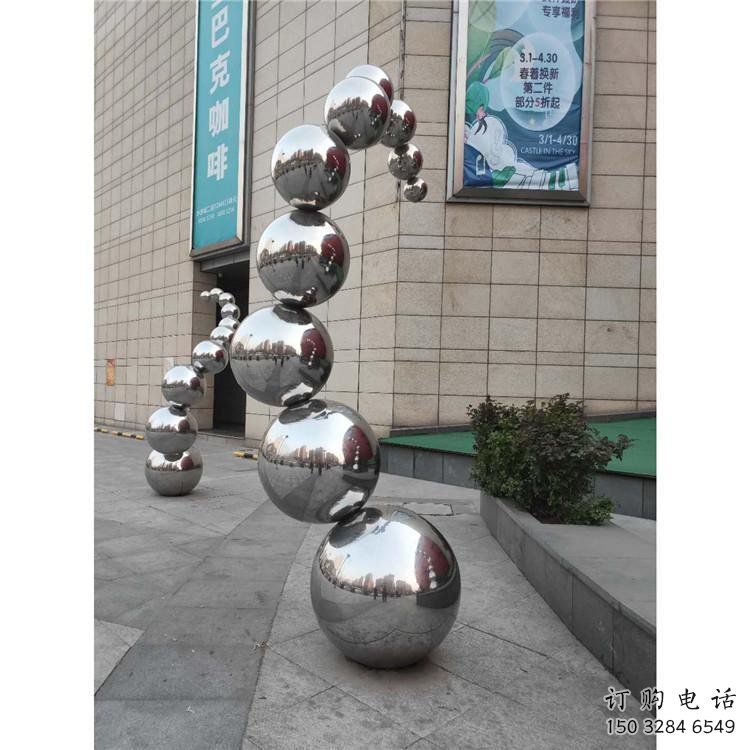 分子球雕塑供需，小區(qū)雕塑，不銹鋼分子球雕塑制造