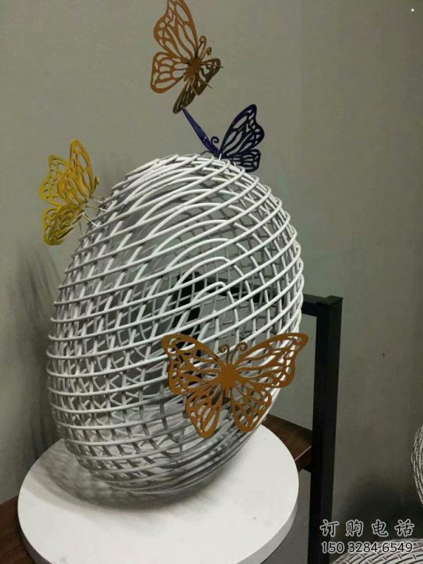 鏤空球雕塑精選，小區擺件，異形鏤空球雕塑選用