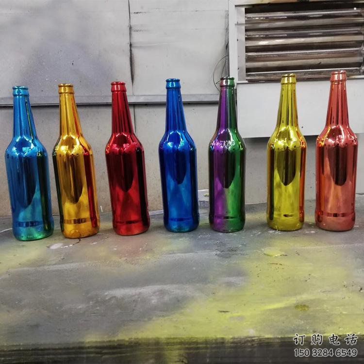 啤酒瓶雕塑供求，村標(biāo)概念，玻璃鋼啤酒瓶雕塑制作承接