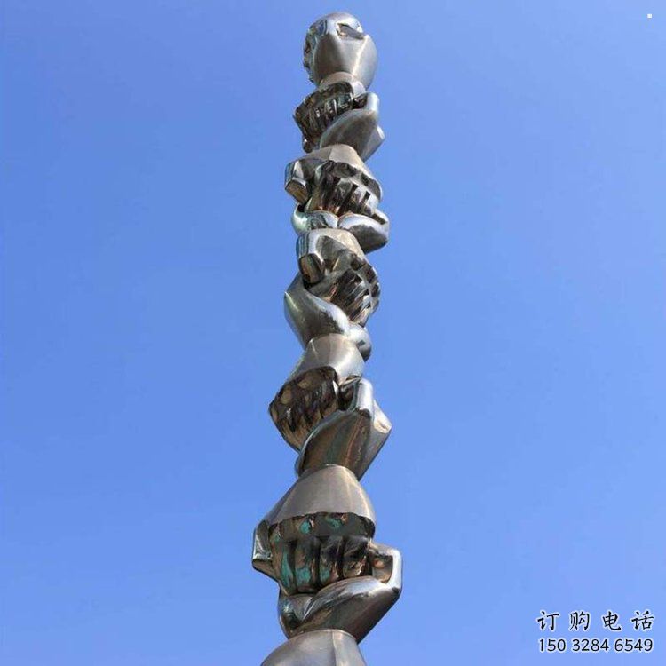 拳頭雕塑專供，露天雕塑，不銹鋼拳頭雕塑廠家選用