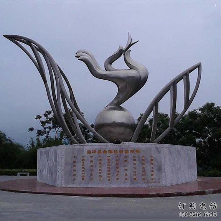 手拈花雕塑精選，戶外雕塑，不銹鋼手拈花雕塑優(yōu)價(jià)