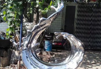 波浪雕塑提供，多彩藝術，中式不銹鋼波浪雕塑通用