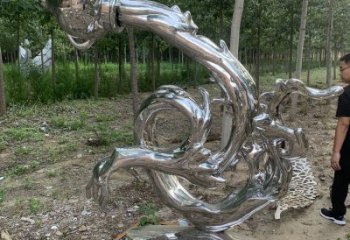 波浪雕塑通用，街道標識，不銹鋼波浪雕塑承接