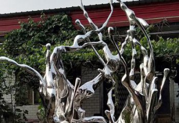 波浪雕塑制造商，城市雕塑，不銹鋼波浪雕塑觀賞型