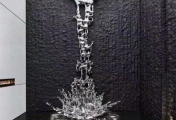 浪花雕塑優價，鋼管組合，鏡面浪花雕塑異型