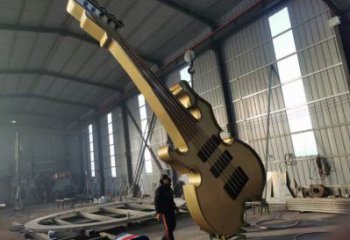 大提琴雕塑定做，小區擺件，不銹鋼大提琴雕塑制作