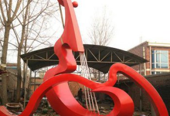 大提琴雕塑供求，抽象雕塑，不銹鋼大提琴雕塑優選