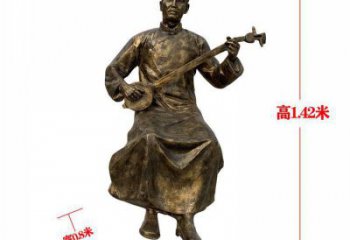 拉二胡雕塑通用，街頭雕塑，民俗人物雕塑標(biāo)準(zhǔn)