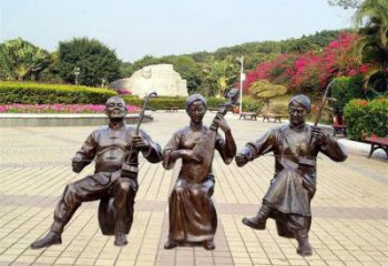 拉二胡雕塑生產(chǎn)商，街頭藝術(shù)，藝術(shù)民俗人物雕塑精選