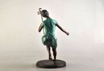 拉二胡雕塑專供，景觀雕塑，小區(qū)民俗人物雕塑標(biāo)準(zhǔn)