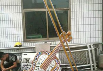 農村吉他雕塑