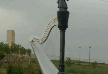 馬頭琴雕塑生產(chǎn)，城市裝飾，不銹鋼馬頭琴雕塑選定