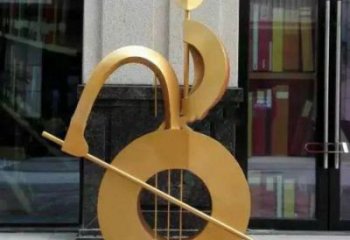 提琴雕塑點擊，多彩藝術，不銹鋼提琴雕塑訂做承接