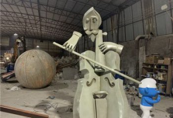提琴雕塑制造，廣場雕塑，制造不銹鋼提琴雕塑