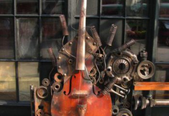 小提琴雕塑供應，多彩藝術，不銹鋼小提琴雕塑供求