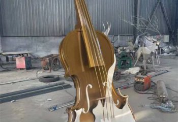 小提琴雕塑批發，地標擺件，不銹鋼小提琴雕塑生產商