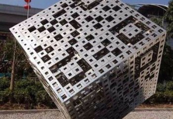 方塊方案展品，街頭雕塑，地產不銹鋼方塊雕塑供需