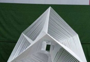 立方體雕塑承接，城市裝飾，鏤空立方體雕塑批發