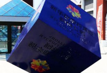 立方體雕塑訂做通用，美陳雕塑，鏤空立方體雕塑優選