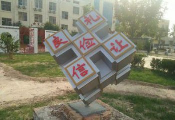 正方體雕塑生產(chǎn)，景區(qū)案例，不銹鋼正方體雕塑優(yōu)選