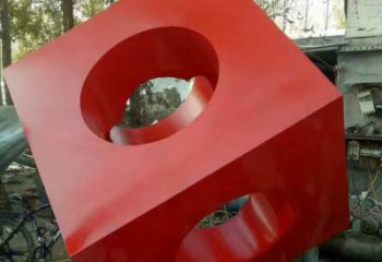 步行街正方形雕塑