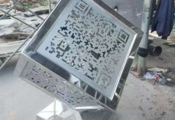 大型商場正方形雕塑