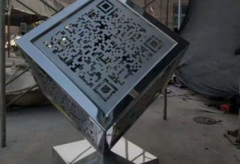 街道正方形雕塑