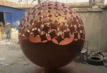 鏤空球雕塑生產(chǎn)，城區(qū)小品，烤漆鏤空球雕塑標(biāo)準(zhǔn)