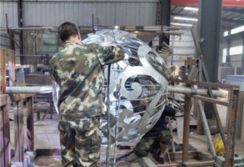 空心球雕塑提供，戶外雕塑，鏤空空心球雕塑加工廠家