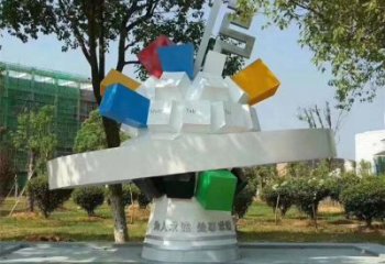 棱面球雕塑指用，景觀概念，景觀鏤空棱面球雕塑制作