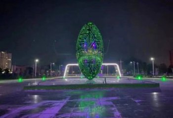 燈光球雕塑供需，多彩藝術，不銹鋼燈光球雕塑制造商