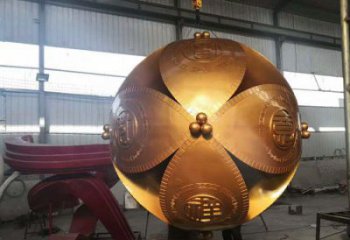 繡球雕塑優價，酒店擺件，不銹鋼繡球雕塑廠家指用