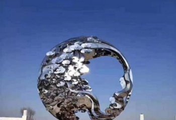 鏤空球雕塑優(yōu)價(jià)，小區(qū)擺件，異形鏤空球雕塑廠家精選